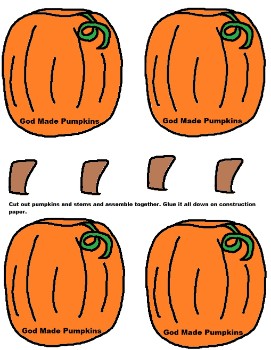 Printable Pumpkin Activity Sheet