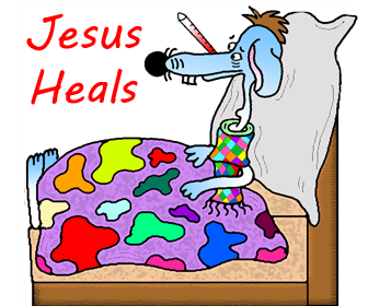 Sick Dog Jesus Heals Cutout Printable Template for Kids in Sunday SChool