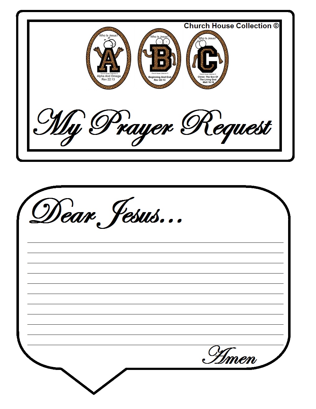Church House Collection Blog Abc S Quot Who Is Jesus Quot White Binder With Clear Front Pocket Writing A Prayer Template