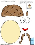 Acorn Holding Bible Cutout Sheet