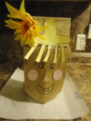 scarecrow paper lunch bag craft