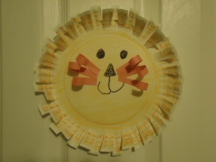 Paper Plate Lion Craft for Daniel In The Lions Den
