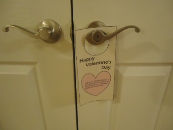 Printable Valentine Doorknob Hangers