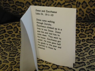 Zacchaeus And Jesus Card Craft
