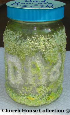 Father's Day craft salt jar