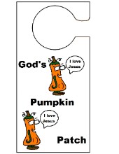 God's Pumpkin Patch Doorknob Hanger