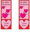 Valentine's Day Crafts for Sunday school- Valentine Bookmarks