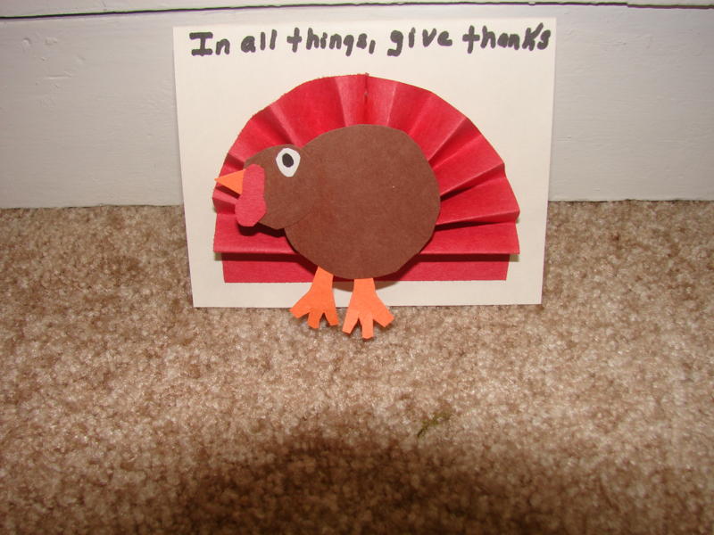 Thanksgiving Turkey Card Craft