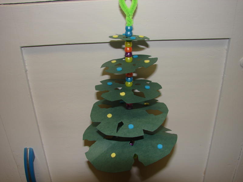 Snowflake Christmas Tree Ornaments for Sunday school
