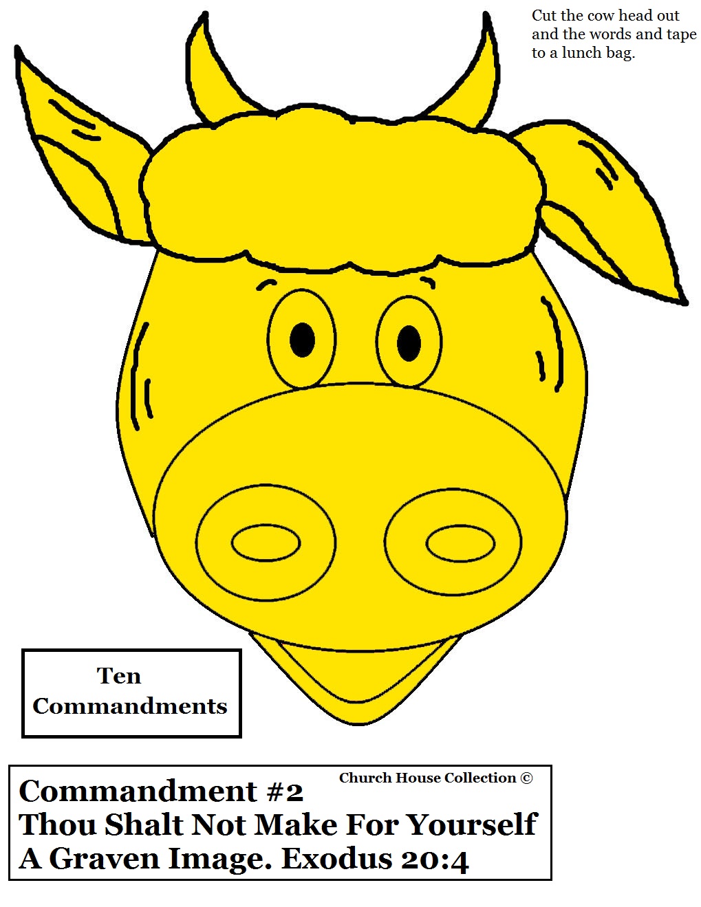 Golden Calf Sunday School Craft