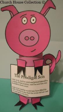 The Prodigal Son Pig Toilet Paper Roll Craft