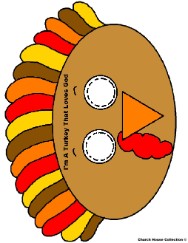 Turkey Face Mask- I'm A Turkey That Loves God