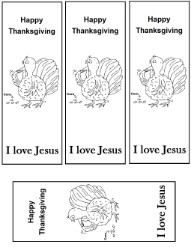 Turkey I Love Jesus Bookmarks