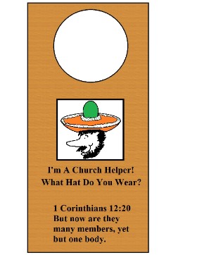 Which Hat Do You Wear Dooknob Hanger, Bible Doorknob Hangers