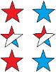Fourth of July Star Template