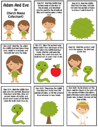 Adam and Eve Free Mini Booklet Printable -Sunday School Crafts For Kids