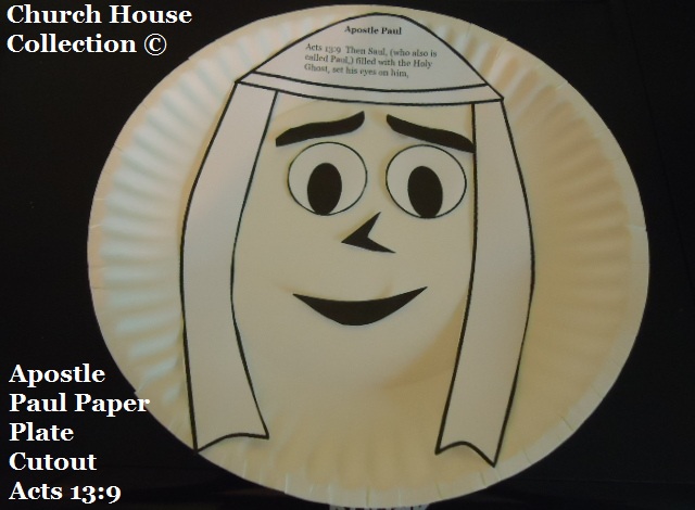 Apostle Paul Paper Plate Cutout Craft