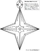 Christmas star ornament cutout sunday school children's church kids