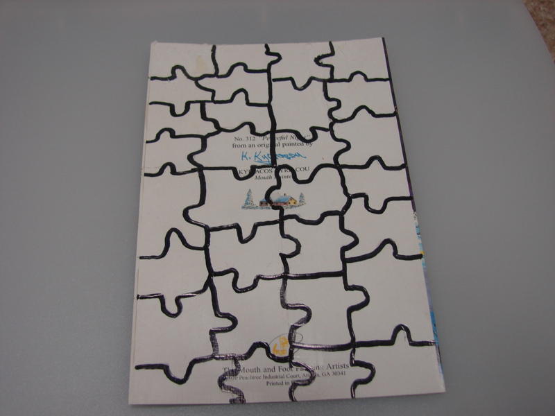 Christmas Card Puzzle Craft