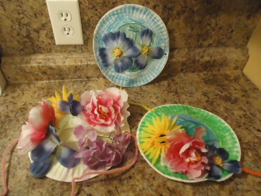 Paper Plate Flower Hats