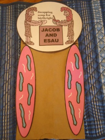 Jacob and Esau Paper Lunch bag Craft