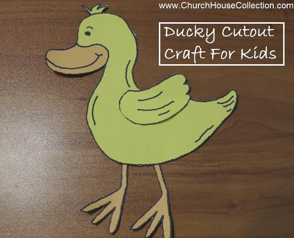 I'm So DUCKY To Have Jesus In My Life Template Cutout Craft for kids in Sunday School.