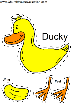 I made two different duck templates for you to print out and use with your kids. One comes with words on a sign that say's 