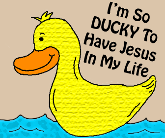 Jesus Crafts For Kids in Sunday School-Im So Ducky To Have Jesus In My Life