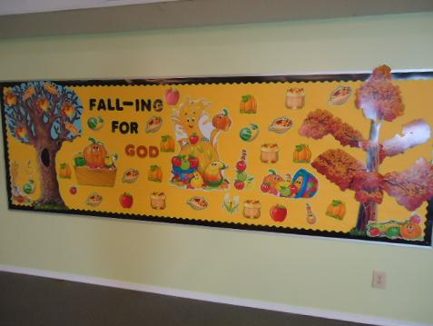 Falling For God Bulletin Board idea