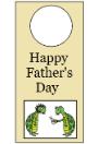 Happy Father's Day Door Knob Hanger Template Craft