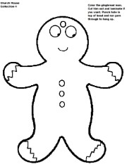 Gingerbread Man Ornament Template