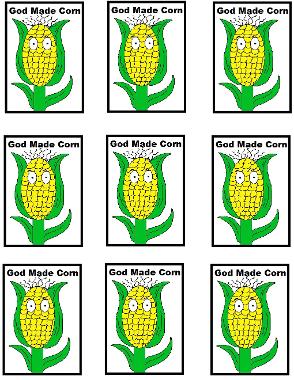 God Made Corn Template