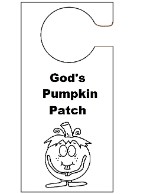 God's Pumpkin Patch Doorknob Hanger