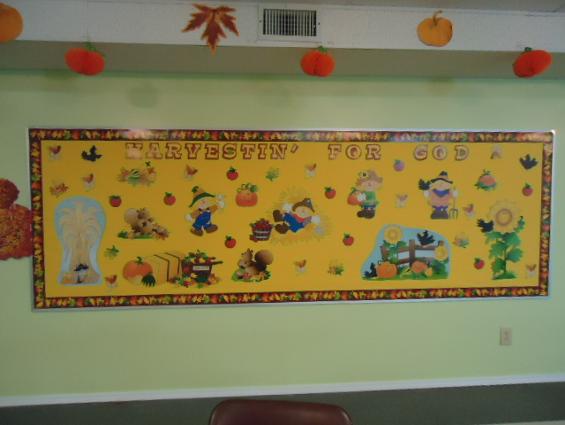 Harvesting For God Bulletin Board Idea