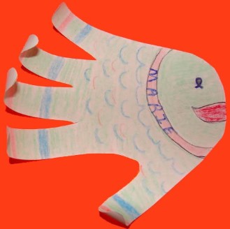 Hand Fish Craft- Fish Crafts