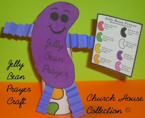 Easter Jelly Bean Prayer Crafts- Easter Crafts For Sunday School | Church House Collection | Jelly Bean Toilet Paper Roll Craft (Cardboard Roll)