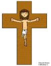 Jesus Died On A Cross Cutout Picture