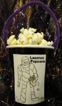 Lazarus Popcorn Holder Craft
