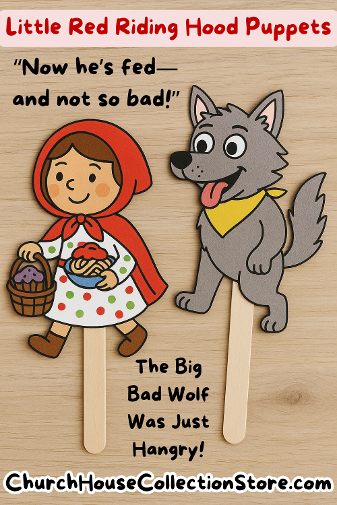 What if the big bad wolf was just hangry? Free preschool lesson (non-religious) 