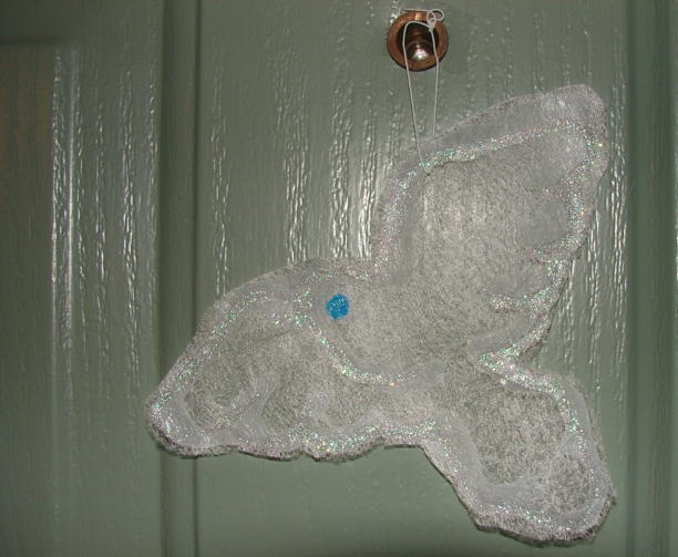 Dryer Sheet Dove Ornament