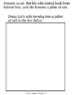 Lot's Wife Pillar of Salt Activity Sheet