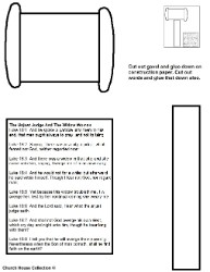 The parable of the importunate widow woman and unjust judge craft activity sheet cutou