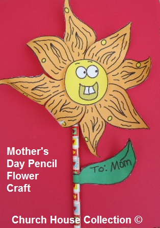 Mother's Day Flower Pencil Craft