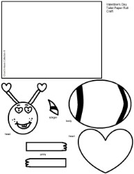 Valentien's Day Bee Toilet Paper Roll Craft