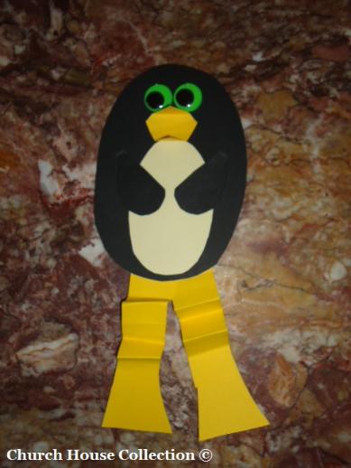 Penguin Holding Bible Craft