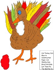Pin The Wattle On The Turkey Game