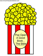 Popcorn Printable Template Pop Open A Good Book...The Bible