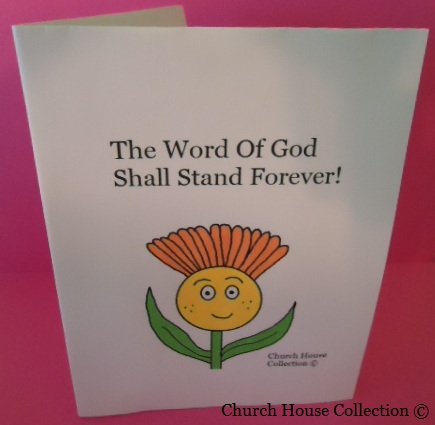 Flower Card Crafts- Isaiah 40:8 The word of God shall stand forever- Spring Crafts