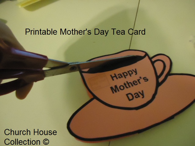  Printable Mother's Day  Tea Cup Card