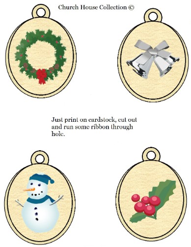 Printabel Ornaments For Kids